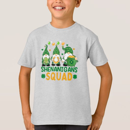 Shenanigans Squad Funny St Patrick's Day T-shirt (Voorkant)