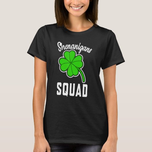 Shenanigans Squad Irish Funny Saint Patricks Day T-shirt (Voorkant)