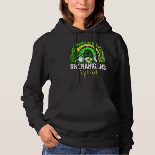 Shenanigans Squad Irish Gnomes Rainbow St Patrick" Hoodie