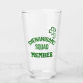 Shenanigans Squad-lid bier Glas (Voorkant)