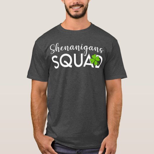 Shenanigans Squad Saint Patricks Day Lucky T-shirt (Voorkant)