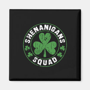 Shenanigans Squad Shamrocks Iers Grappig St Patric Magneet