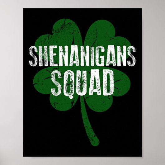 Shenanigans Squad St. Patrick's Dag Poster (Voorkant)