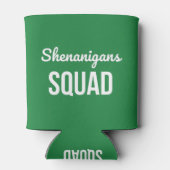 Shenanigans Squad St Patrick's Day Blikjeskoeler (Achterkant)