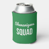 Shenanigans Squad St Patrick's Day Blikjeskoeler (Blikje Achterkant)