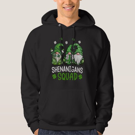Shenanigans Squad St Patricks Day Gnomes Green Pro Hoodie (Voorkant)
