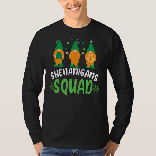 Shenanigans Squad St Patricks Day Gnomes Green Pro T-shirt (Voorkant)