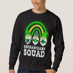 Shenanigans Squad St Patricks Day Gnomes Green Pro Trui