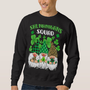 Shenanigans Squad St Patricks Day Gnomes Green Pro Trui