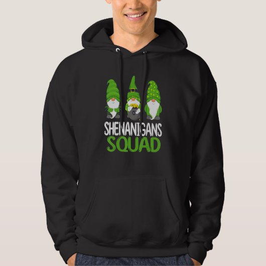 Shenanigans Squad St Patricks Day Gnomes St Patric Hoodie (Voorkant)