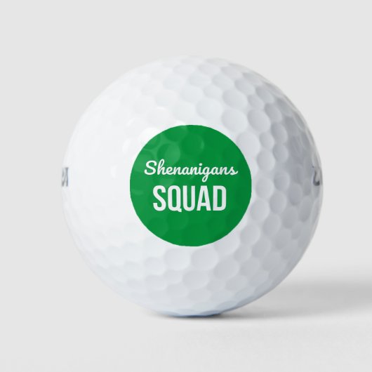 Shenanigans Squad St Patrick's Day Golfballen (Voorkant)