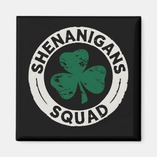 Shenanigans Squad St Patrick's Day Klaver Magneet
