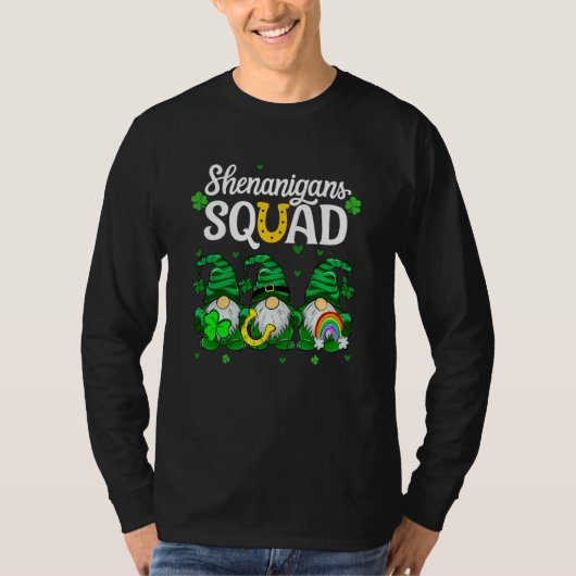 Shenanigans Squad Teachers St Patricks Day Gnomes T-shirt (Voorkant)