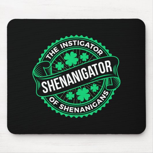 Shenanigans St. Patrick's Dag Plezier Shenanigator Muismat (Voorkant)