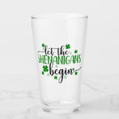Shenanigans St Patricks Day Drink Glas (Voorkant)