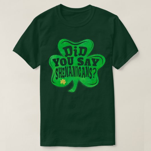 Shenanigans TShirt Saint Patricks Jour fêtes Cadea (Design devant)