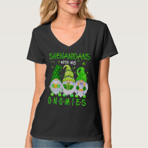 Shenanigans With My Gnomies St Patrick's Day Gnome T-shirt