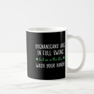 Shenanigans zijn in volle gang, net als de griepgo koffiemok