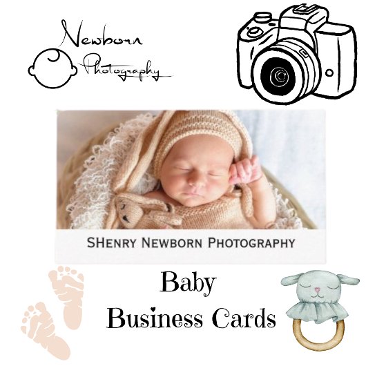 SHenry Newborn Photography Visitekaartje