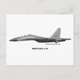 Shenyang J-16 Briefkaart