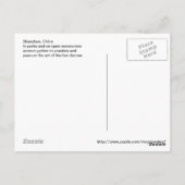Shenzhen, China - Fan Dances Briefkaart (Achterkant)