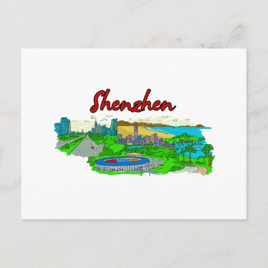 Shenzhen - China.png Briefkaart (Voorkant)