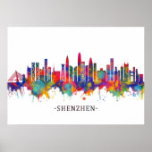 Shenzhen China Skyline Poster (Voorkant)