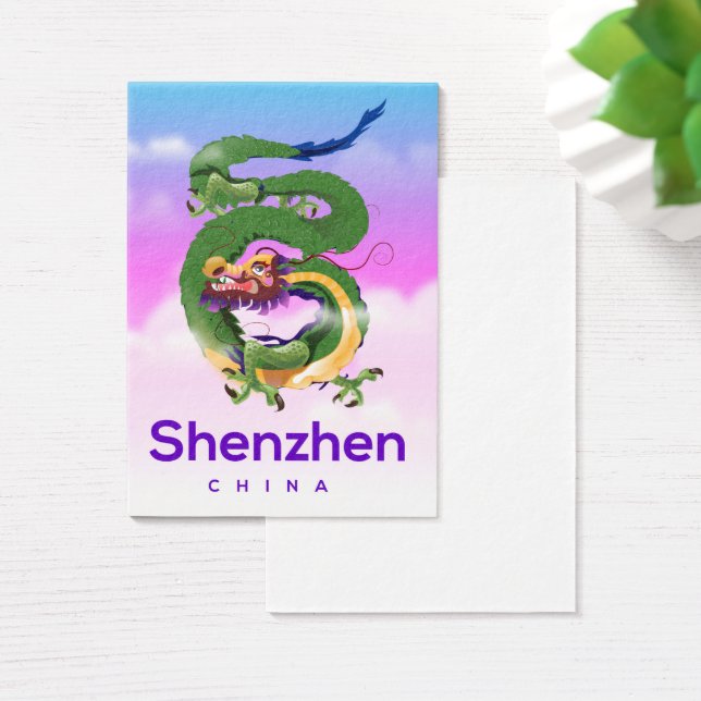 Shenzhen Chine Dragon poster voyage (Bureau)