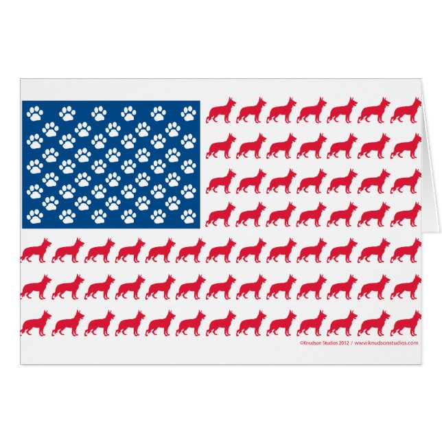 Shepard-Flag Patriotic (Voorkant Horizontaal)