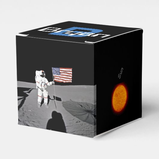 Shepard Moon Landing Favor Box Planeten Bedankdoosjes (Voorkant Zijde)