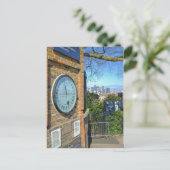 Shepherd 24-uurs Poortklok, Greenwich Briefkaart (Staand voorkant)
