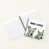 Shepherd allemand Shar pei & Pitbull Lab Carnet (Intérieur)