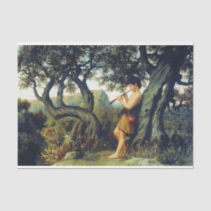 Shepherd Boy Playing the Flute Tissuepapier