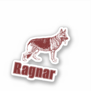 Shepherd Chien Noms Personnalisés Couper Sticker