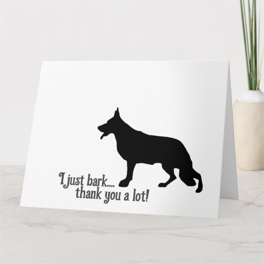 Shepherd Dog Dank u Kaart (Voorkant)