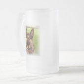 Shepherd Dog Frosted Beer Mok (Voorkant links)