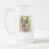 Shepherd Dog Frosted Beer Mok (Links)
