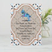 Shepherd Dog Invitation Kaart (Staand voorkant)