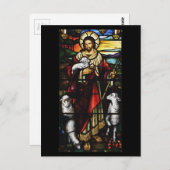 Shepherd en Zijne Sheep StJohnsAshfiel Briefkaart (Voorkant / Achterkant)