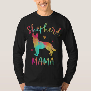 Shepherd Mama Colorful German Shepherd Gifts Dog T-shirt