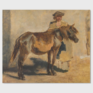 Shepherd met een paard (Equine) Cadeaupapier