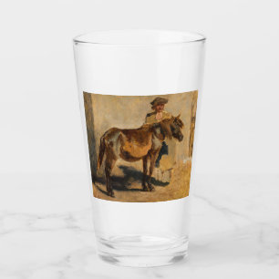 Shepherd met een paard (Equine) Glas