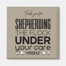 Shepherd the Flock Tan Magneet