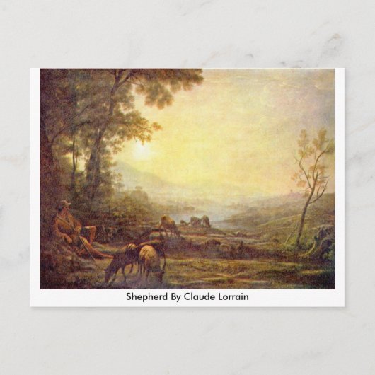 Shepherd van Claude Lorrain Briefkaart (Voorkant)