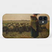 Shepherdess met haar Flock, 1863 Case-Mate iPhone Case (Achterkant (horizontaal))