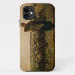 Shepherdess met haar Flock, 1863 iPhone 11 Hoesje