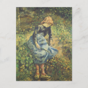 Shepherdess van Camille Pissarro,  Kunst Briefkaart
