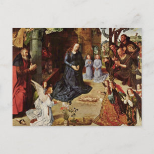 Shepherds en Angels Adore Him Briefkaart