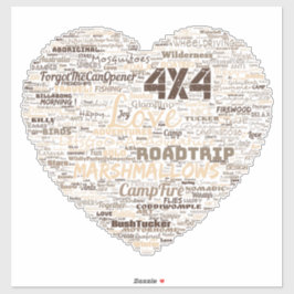 Shepos Love Heart Word Art . Sticker