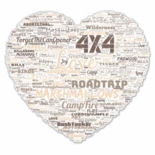 Shepos Love Heart Word Art . Sticker